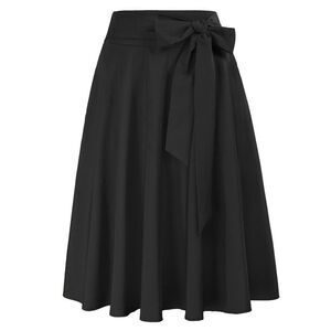 Belle Poque Women's High Waist A-Line Pockets Skirt Flared Midi Skirt Size 2XL